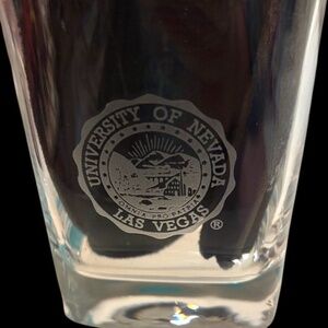 NWOT-University of Nevada Etched Glass Tumbler